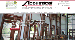 Desktop Screenshot of acousticalsolutions.com