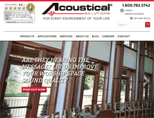 Tablet Screenshot of acousticalsolutions.com